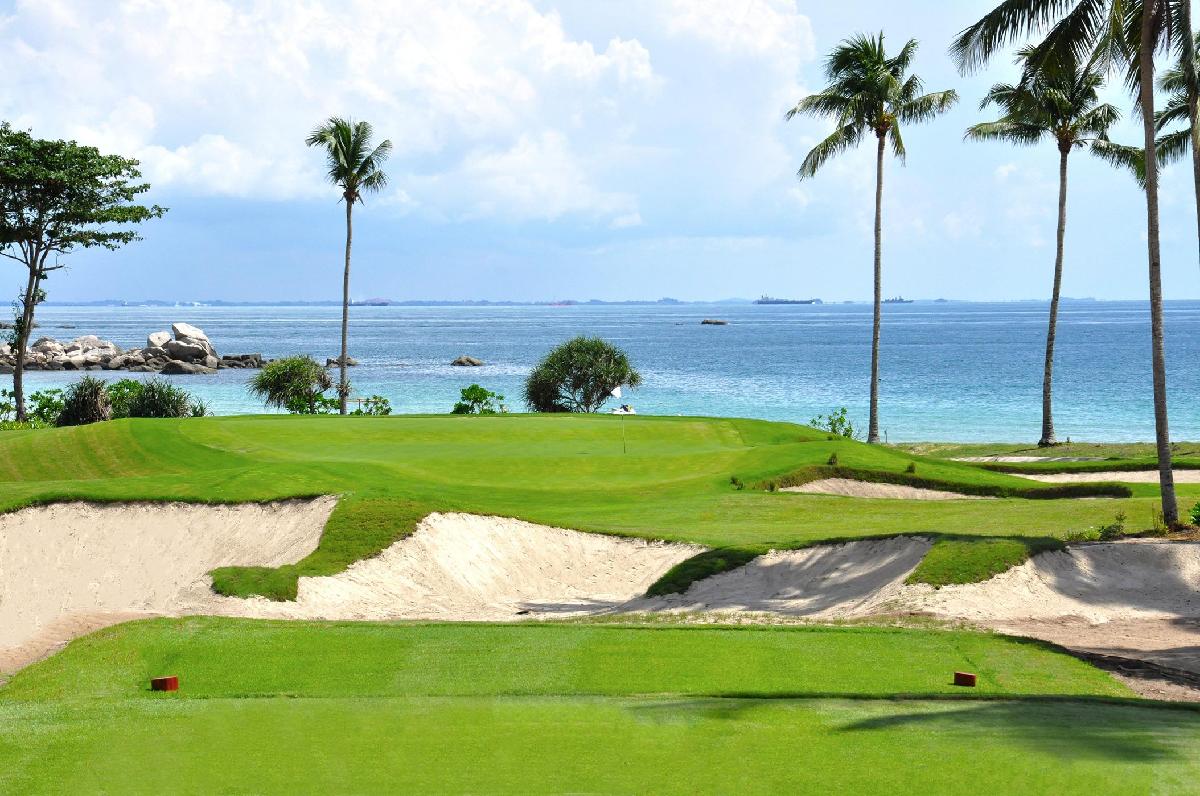 印尼民丹岛乐古浪·2球1晚 - 阳江保利银滩高尔夫套票-海滨高尔夫旅游1球1晚套餐